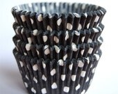 Black Polka Dot Cupcake Liners (50)