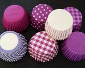 70 Assorted Purple Cupcake Liner Pack
