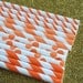 Assorted Orange Paper Straws and PDF Printable Party Flags