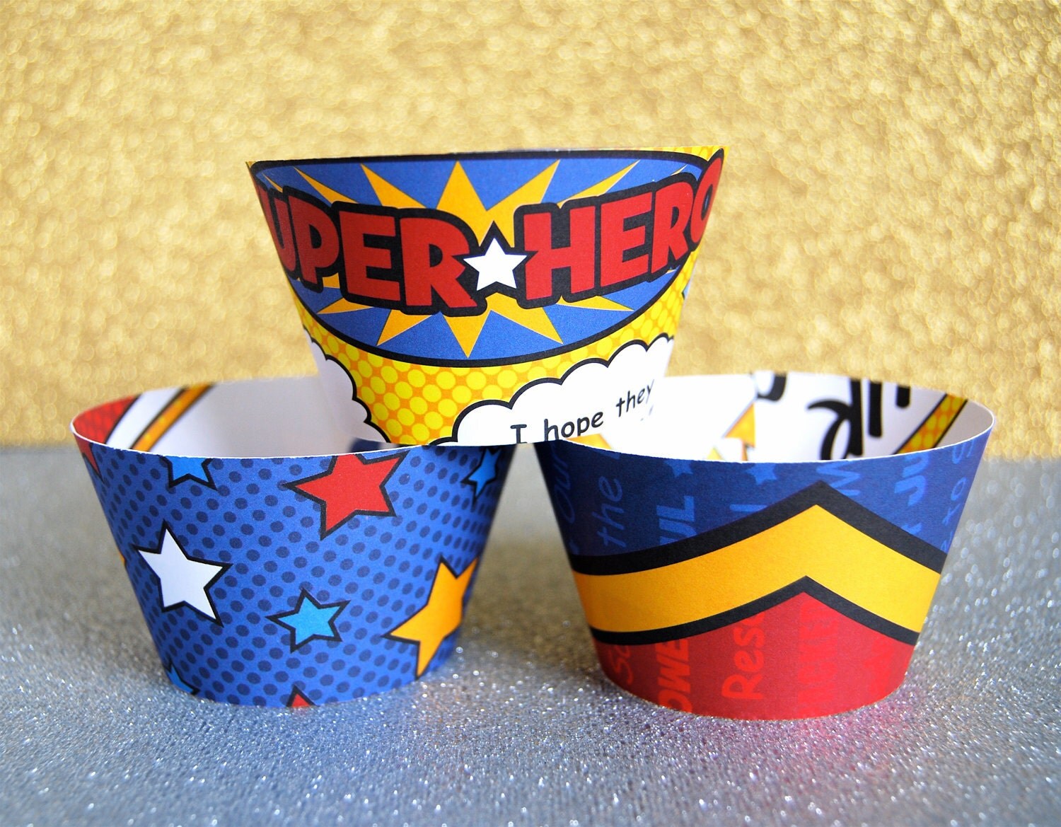 Superhero Cupcake Wrappers