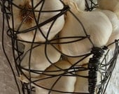 Wire Basket Wall Hanging Garlic Basket