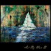 ORIGINAL Large  Oil Painting - Heavy textured Impasto abstract  30 x 40 FREE SHIPPING Blue Ocean, Ship, Sailboat wall decor Art By Nan B
