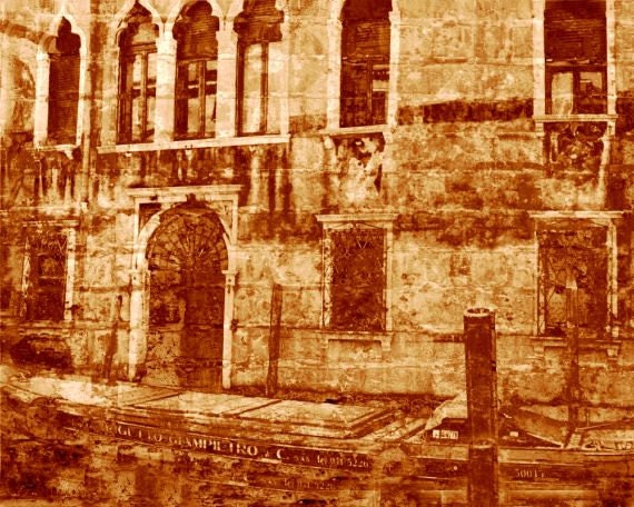 European Art Architectural Art Old World Venice Italy Print Home Decor Wall Hanging
