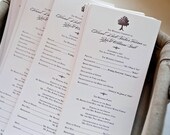 Old Oak Tree Wedding Program