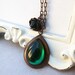 Emerald Teardrop Jewel Necklace
