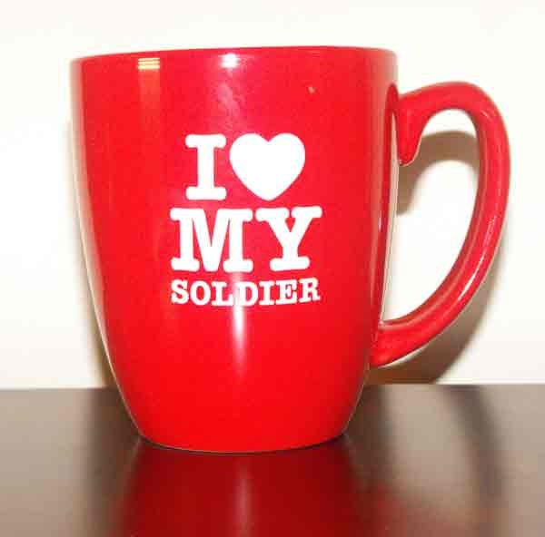 The Love Mug, personalized engraved coffee mug