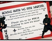 Hi Ya Ninja Party Printable Invitation