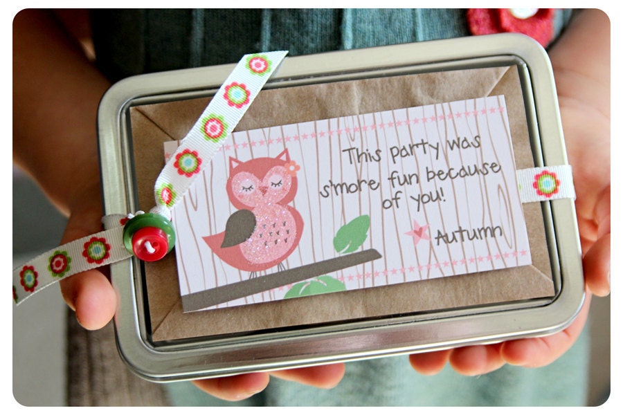 Nighty Night Owl Favor Tags Set of 10
