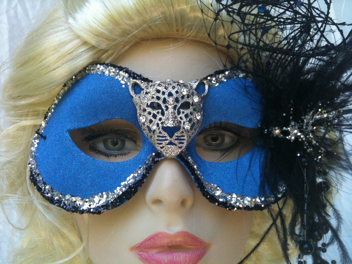 SPRING SALE 20% off original price - Royal Leopard Masquerade Mask