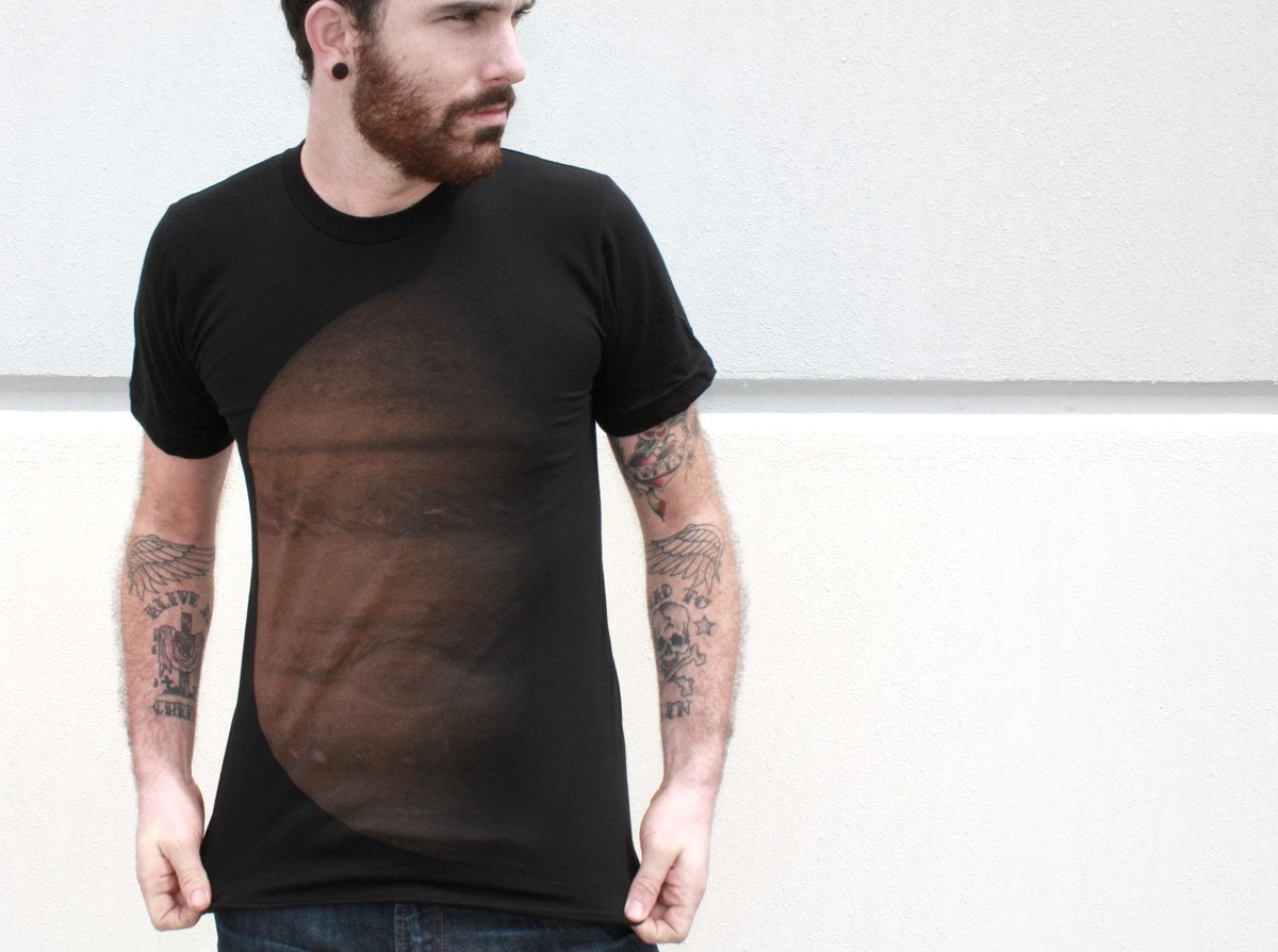 Unisex Urban PLANET jupiter american apparel galaxy t shirt xs S M L XL xxL (Black)