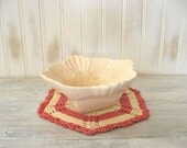 Vintage Pink Speckled Pottery Bowl, Cache Pot, Planter, Pale Pink McCoy Dish, Shabby Chic Cottage Decor, Marked USA