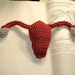 Uterus Crochet Plush, with Fallopian Tubes and Ovaries, Mother's Day Sale, Ready To Ship