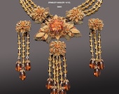 Vintage Stanley Hagler Necklace Earrings Set 1980s
