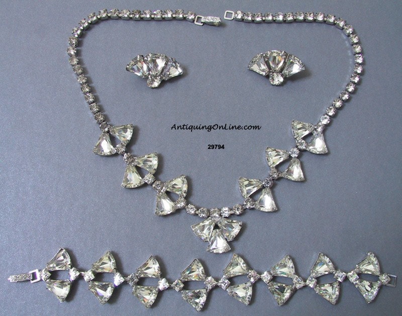 Vintage Wiesner Necklace Bracelet Earrings Set