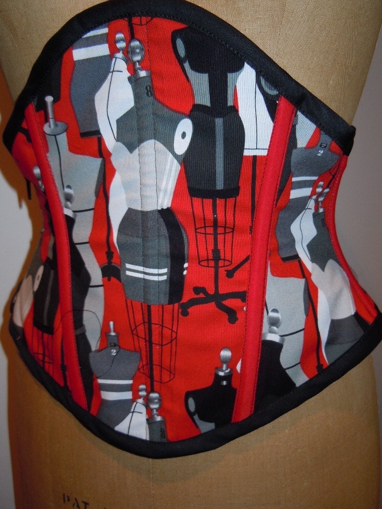 Gothic Mannequin Waist Cincher Corset size 24