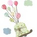 Kids Wall Art - I can fly, Set of Three 11x14, Children Decor, Elephant, Owl, Turtle, Balloons, Nursery Art, Baby Girl Decor, Nursery Print