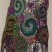 Wrap/Poncho, Wearable Art, OOAK Freeform Crochet - Spiral Web