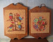 Wooden Bird Trivets