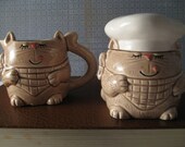 Cat Cream and Sugar Set