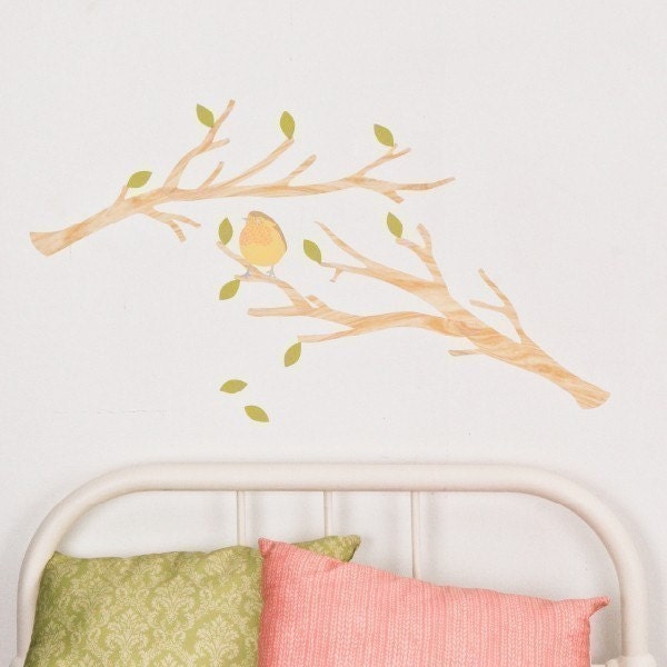 Wall Decals Tree Branches (Reusable and removable fabric stickers, not vinyl) - Branches (light)