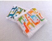 On Sale Giraffe Burp Cloths - set of 2