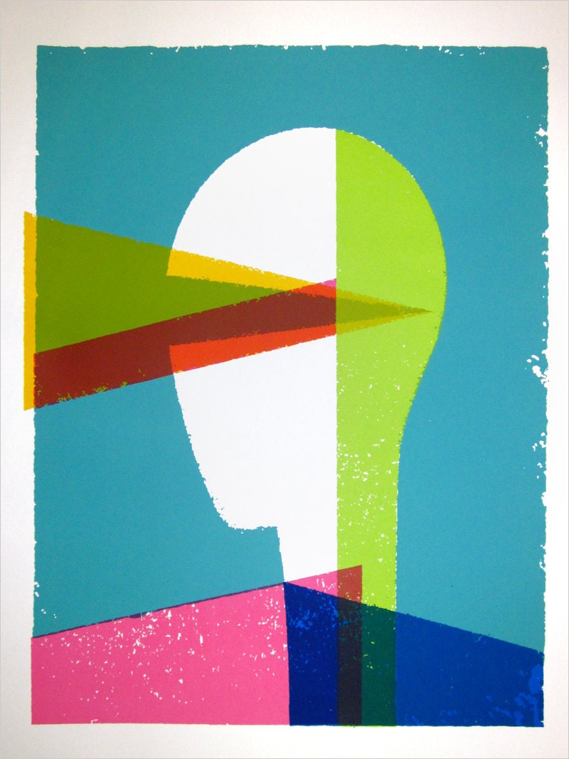 The Vision screenprint. Sci-fi meets hi-fi.