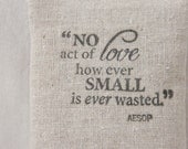 Aesop Quote Lavender Sachet - Inspirational Quote - Teacher Gift - Gift for Mom