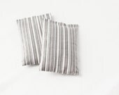 Grey and White Balsam Sachets - Striped Drawer Sachets - Modern Minimalist Decor