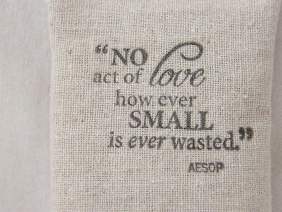 Aesop Quote Lavender Sachet - Inspirational Quote - Teacher Gift - Gift for Mom