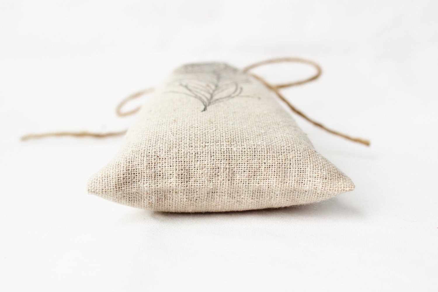 Peacock Feather Lavender Sachet - Boho Wedding Party Favor - Refillable Sachet Bag