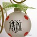 Personalize 3 letter Monogrammed Ornament
