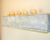 Box Shelf. Farmhouse White Wall Shelf. Floating Wood Shelf. Recycled Cedar Wood 30x6x7 Floating Shelf. Wooden Book Shelf. Wall Hanging