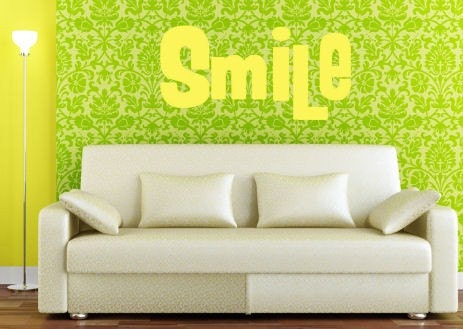 Smile vinyl decal