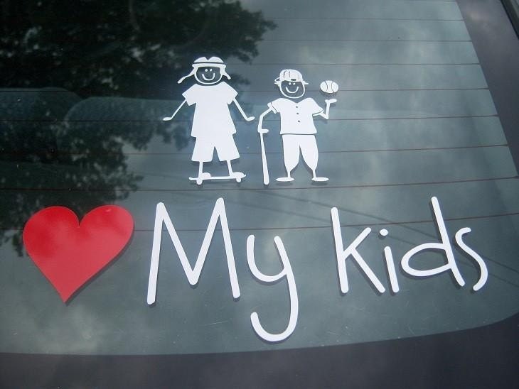 I love my Kids stick figures