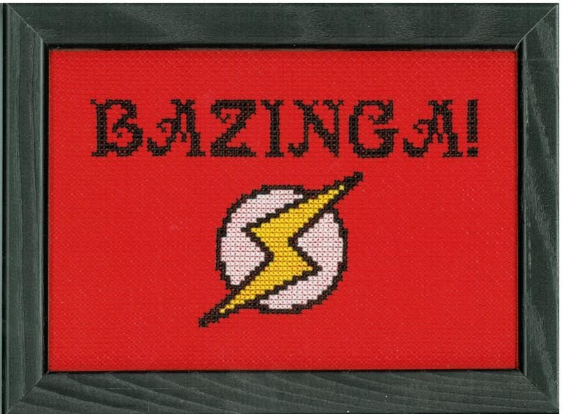 Big Bang Theory - Bazinga Cross Stitch