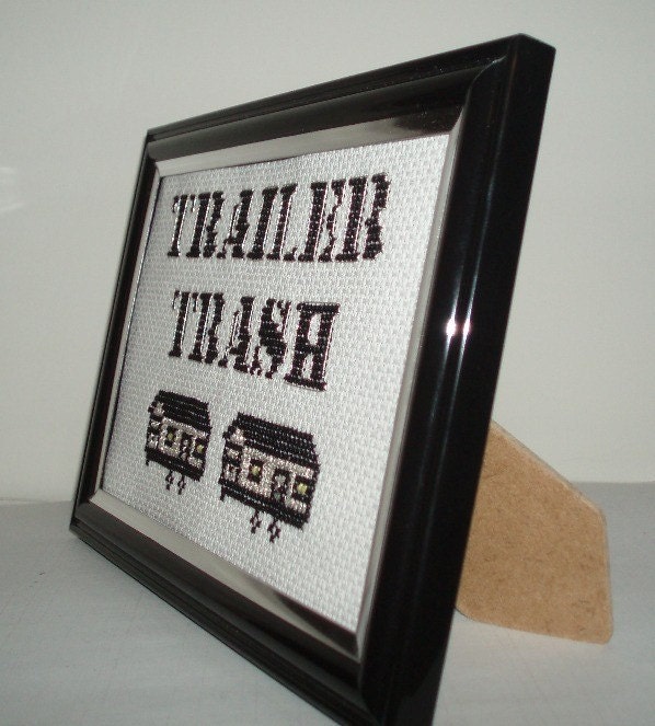 Trailer Trash Cross Stitch