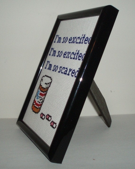 I'm so Scared Cross Stitch