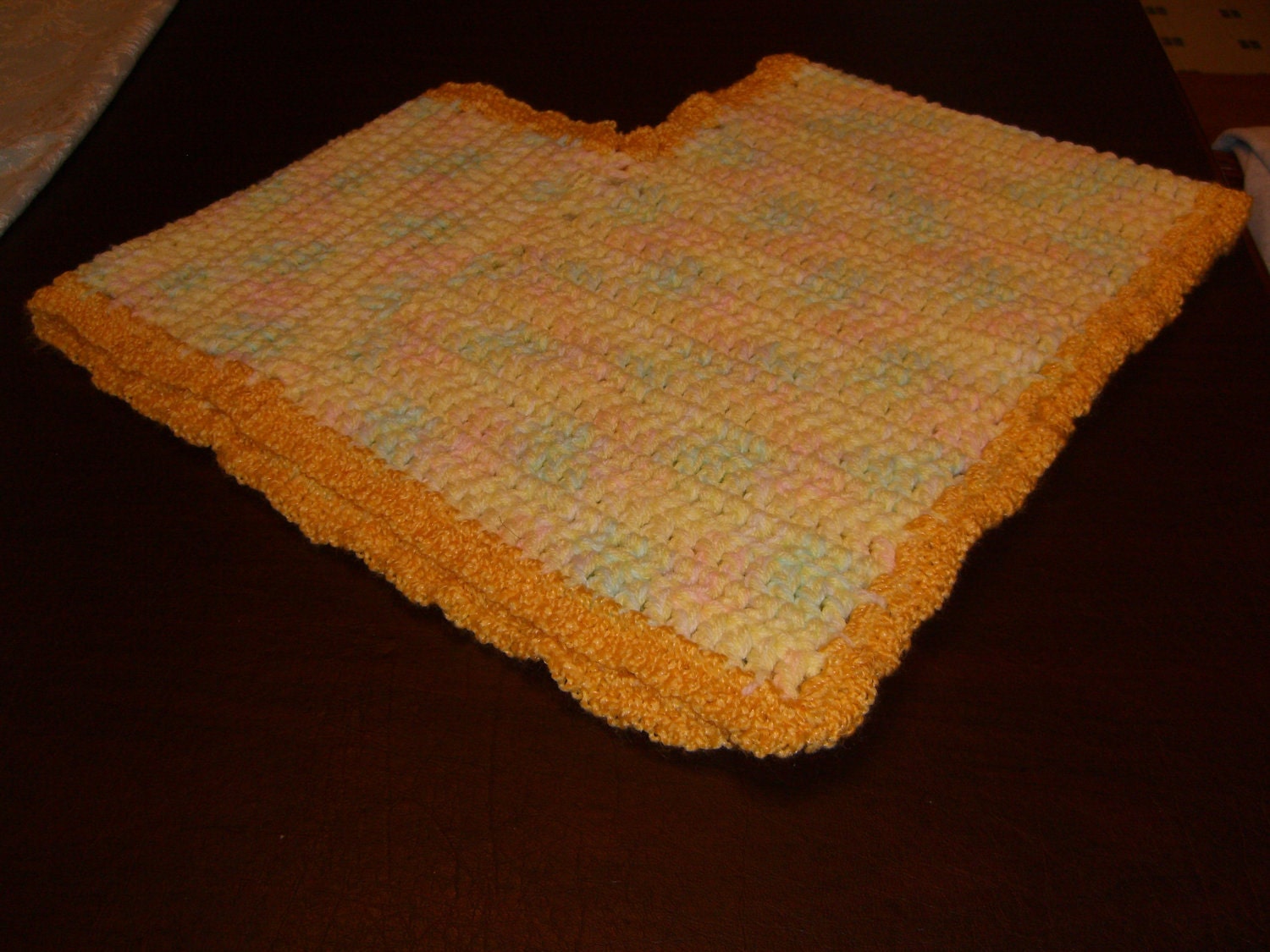 Girls Yellow Poncho