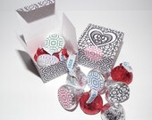 Blank Chocolate Kiss Box Template- digital crafters and stampers