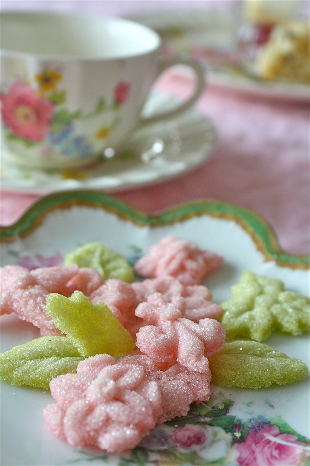 Tea Sugar-Flower and leaf-shaped-tea sugar-high tea-wedding favors-tea time