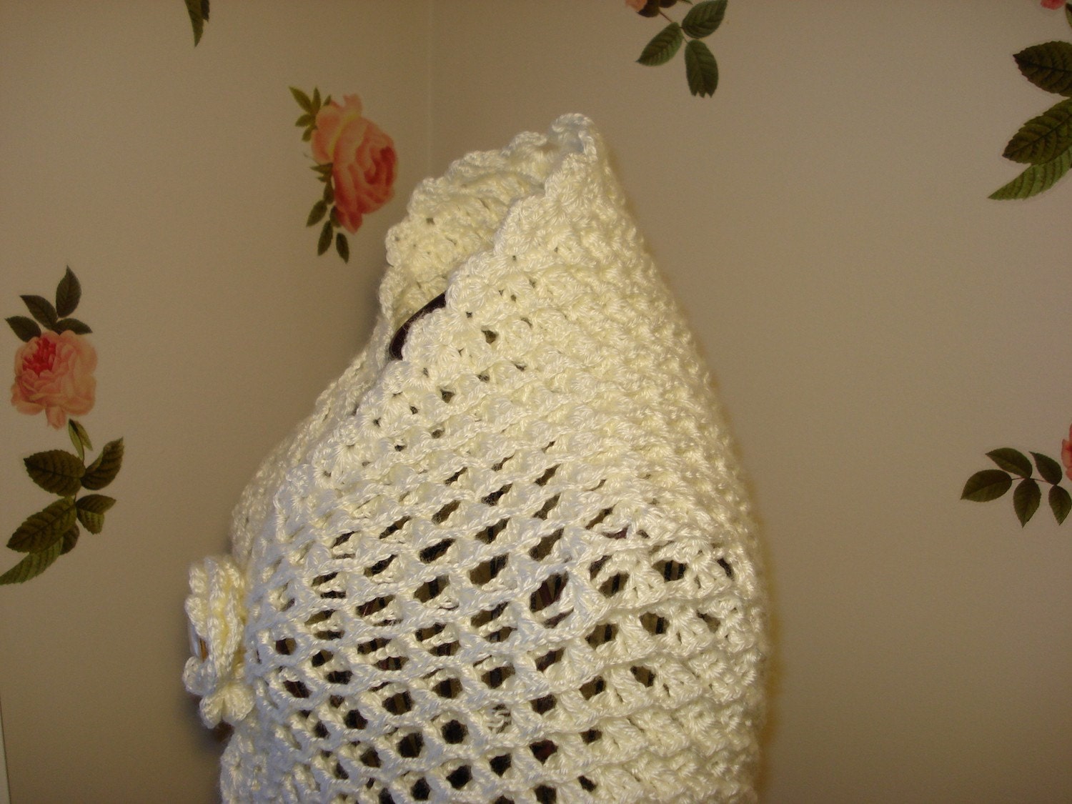 Introducing Handmade Crochet 3D PATTERN SCARF/SHAWL- All Seasons /You have my permission to sell your finished items.