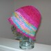 Ready To Ship- GORGEOUS HAND CROCHET / Recycled Suri Silk Hat
