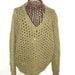 For the Mr or Mrs/Ms/ Ready to ship /GORGEOUS Handmade Knitted green Luxury Mohair Sweater/Size small to large