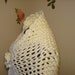 Introducing Ready to ship Handmade Crochet Bridal 3D Shawl Pattern Available just convo me/ SCARF/SHAWL/ Ivory Bridal Shawl- All Seasons