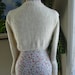 Ready to ship -  HANDMADE Ivory Kate Middleton Angora Bridal Bolero hand knitted with handspun angora yarn/ fit size XXL
