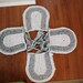 SALE / Ready to ship-----Cottage Summer Hand Crochet Recycle Four Cushions in the Same size and colour