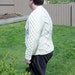 Ready to ship /Gorgeous Hand Knitted-HANDMADE Cream aran fisherman sweater for women or men/Unisex/ will fit size M to 2X Large