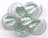 6 Leaf Hair Swirls in Sparkling Simulated Peridot Green - hairswirls1 6 Leaf Hair Swirls in Sparkling Simulated Peridot Green - hairswirls1