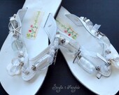 Pure white - Leather sandals-Flip Flops