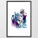 Tribal Girl  - colourway -  // FASHION ILLUSTRATION // A3 Giclée print